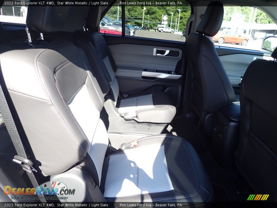 2022 Ford Explorer XLT 4WD Star White Metallic / Light Slate Photo #10
