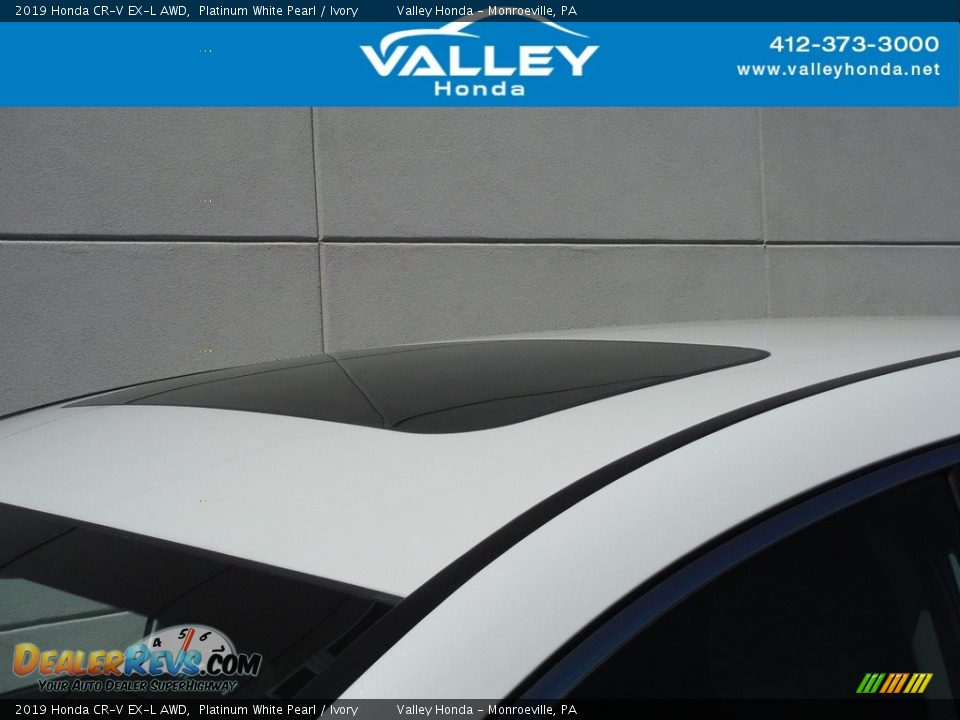 2019 Honda CR-V EX-L AWD Platinum White Pearl / Ivory Photo #3