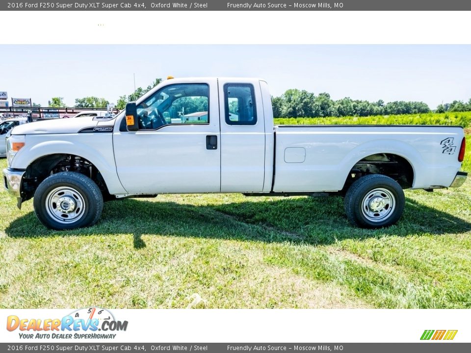 2016 Ford F250 Super Duty XLT Super Cab 4x4 Oxford White / Steel Photo #7