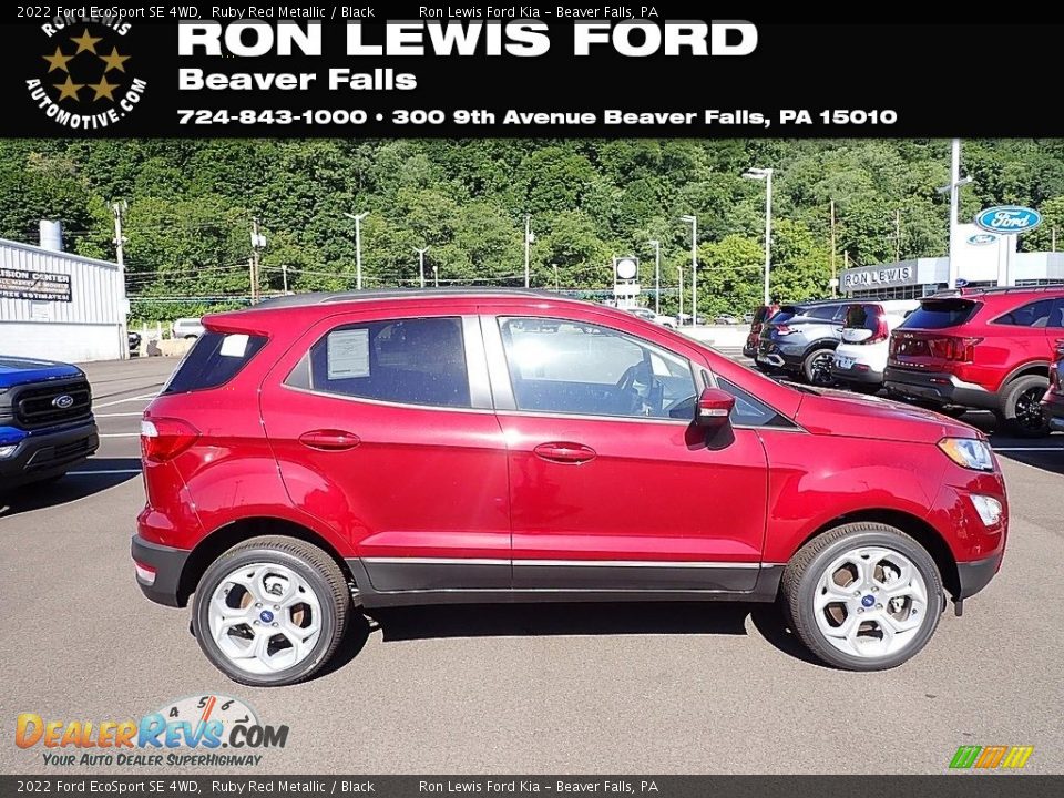 2022 Ford EcoSport SE 4WD Ruby Red Metallic / Black Photo #1