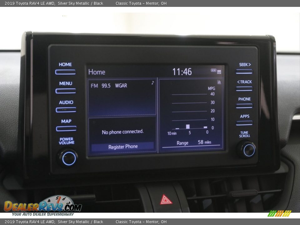 2019 Toyota RAV4 LE AWD Silver Sky Metallic / Black Photo #10