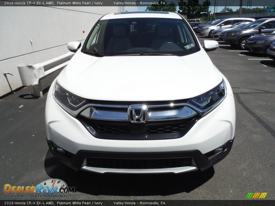 2019 Honda CR-V EX-L AWD Platinum White Pearl / Ivory Photo #5