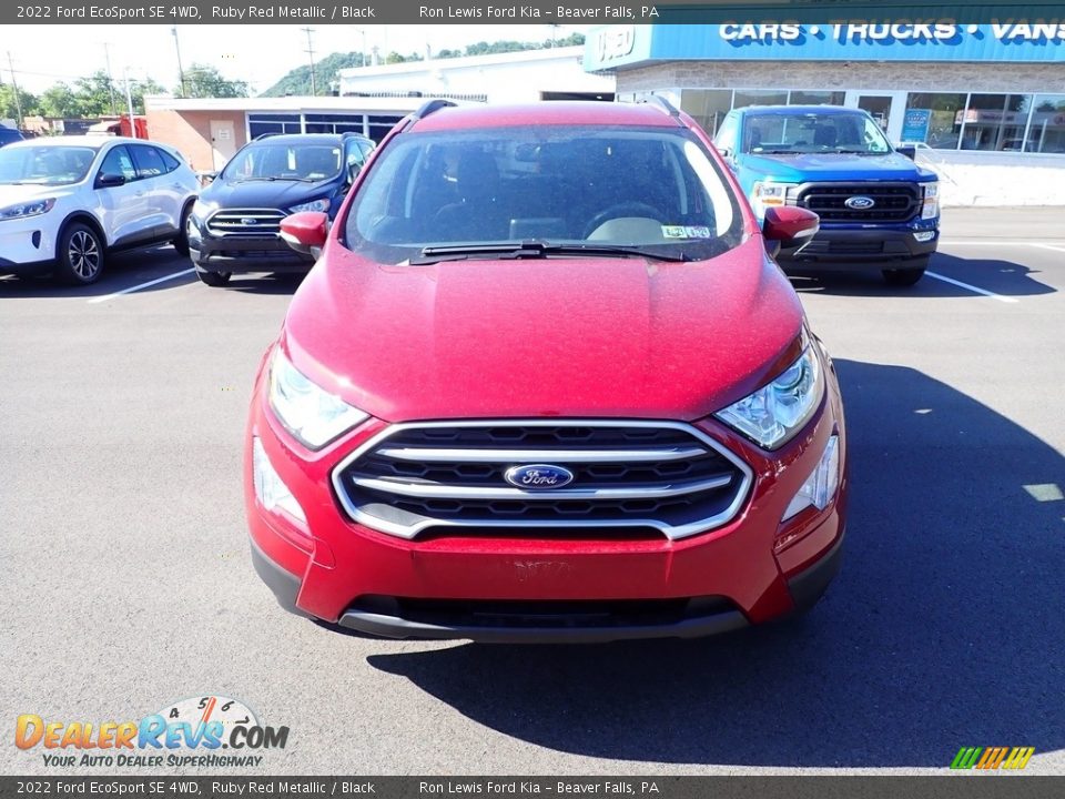 2022 Ford EcoSport SE 4WD Ruby Red Metallic / Black Photo #3