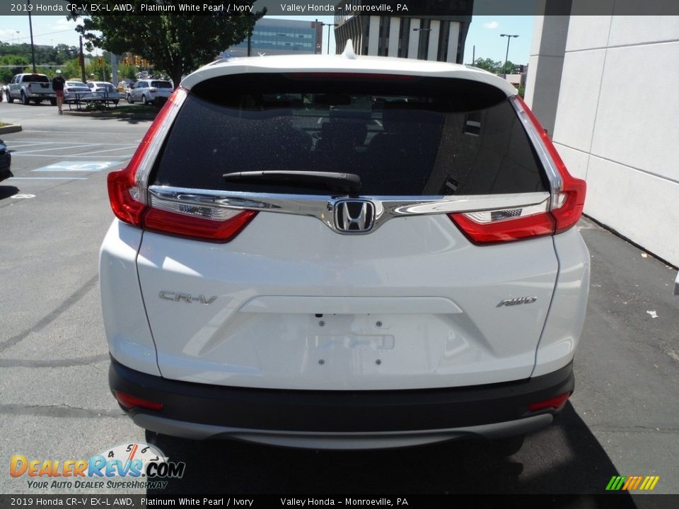 2019 Honda CR-V EX-L AWD Platinum White Pearl / Ivory Photo #8