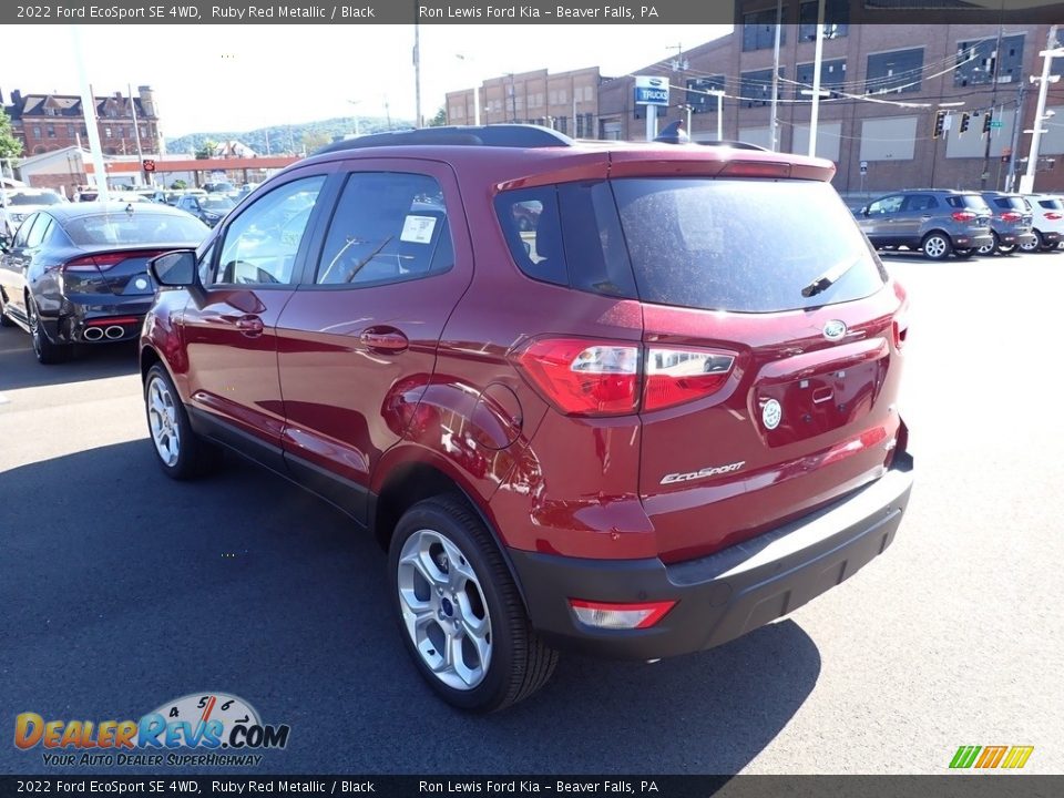 2022 Ford EcoSport SE 4WD Ruby Red Metallic / Black Photo #6