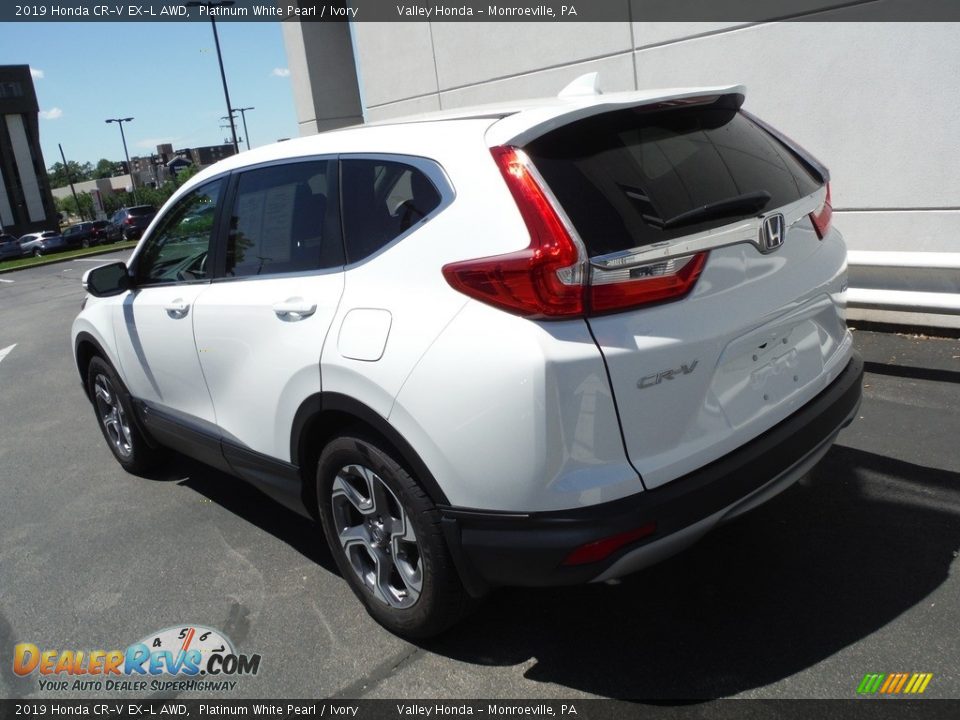 2019 Honda CR-V EX-L AWD Platinum White Pearl / Ivory Photo #10