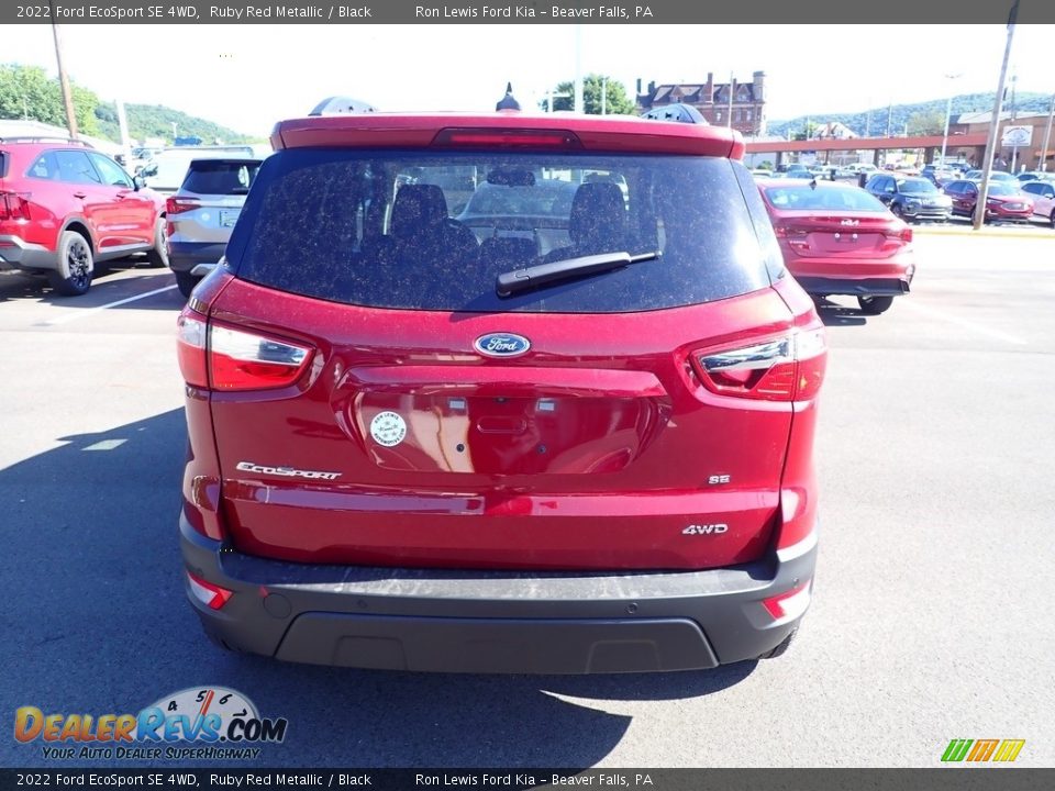 2022 Ford EcoSport SE 4WD Ruby Red Metallic / Black Photo #7