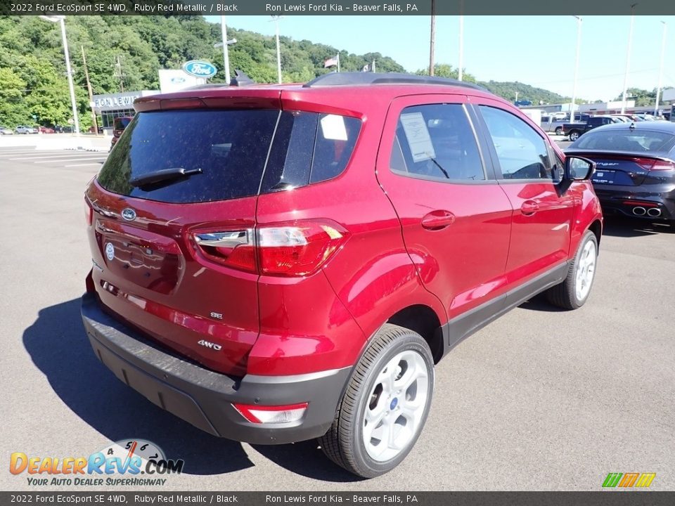 2022 Ford EcoSport SE 4WD Ruby Red Metallic / Black Photo #8