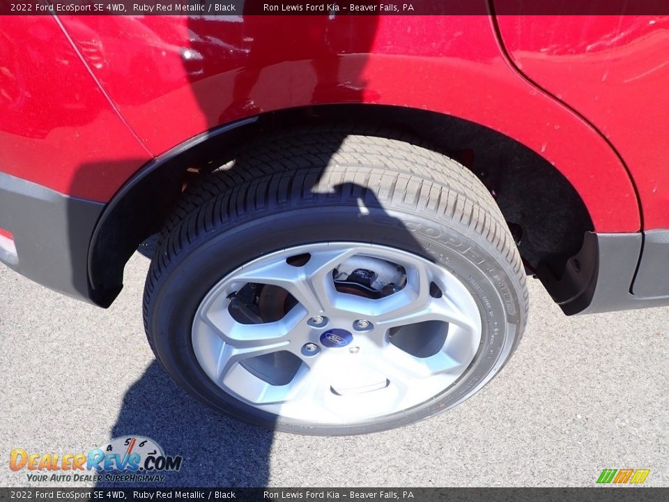2022 Ford EcoSport SE 4WD Ruby Red Metallic / Black Photo #9