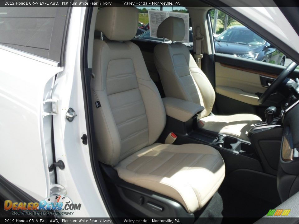2019 Honda CR-V EX-L AWD Platinum White Pearl / Ivory Photo #13