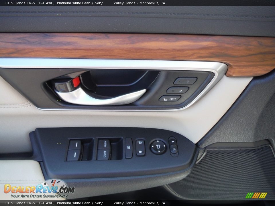 2019 Honda CR-V EX-L AWD Platinum White Pearl / Ivory Photo #15
