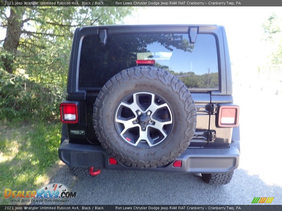 2021 Jeep Wrangler Unlimited Rubicon 4x4 Black / Black Photo #4