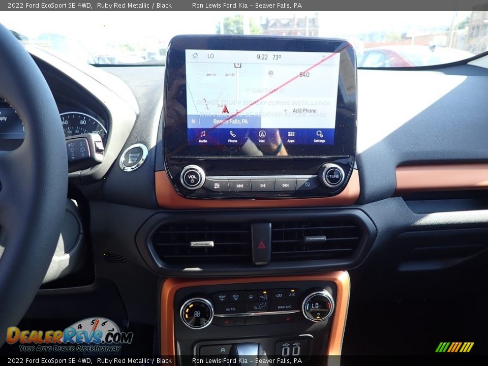 2022 Ford EcoSport SE 4WD Ruby Red Metallic / Black Photo #17