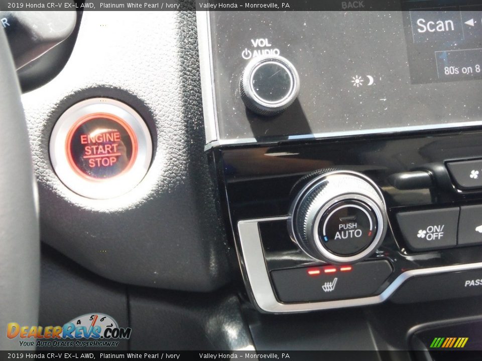 2019 Honda CR-V EX-L AWD Platinum White Pearl / Ivory Photo #21