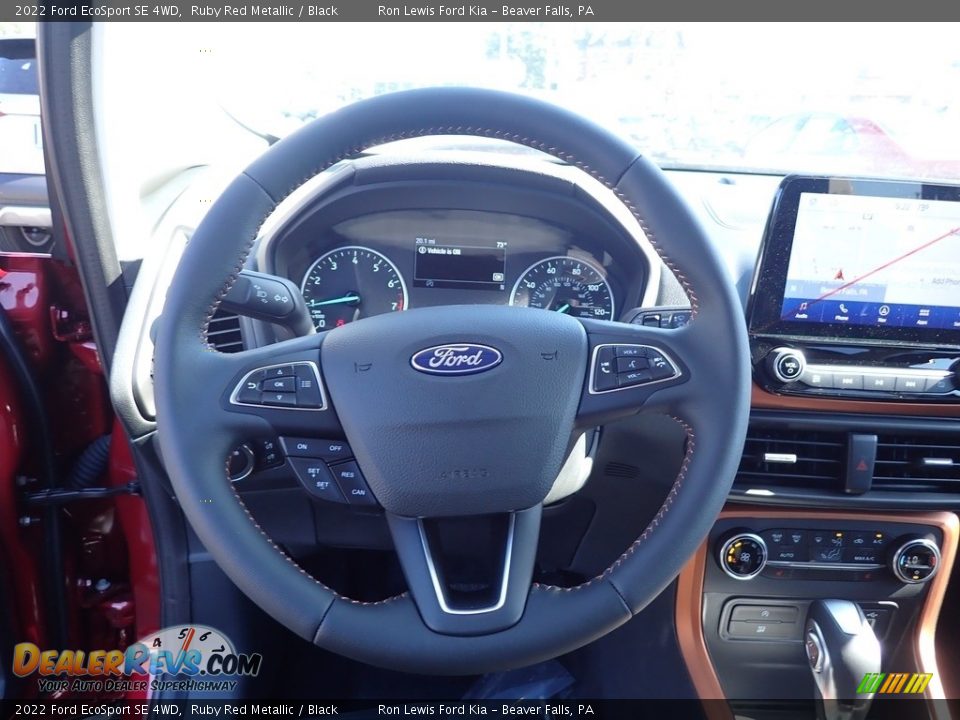2022 Ford EcoSport SE 4WD Ruby Red Metallic / Black Photo #19