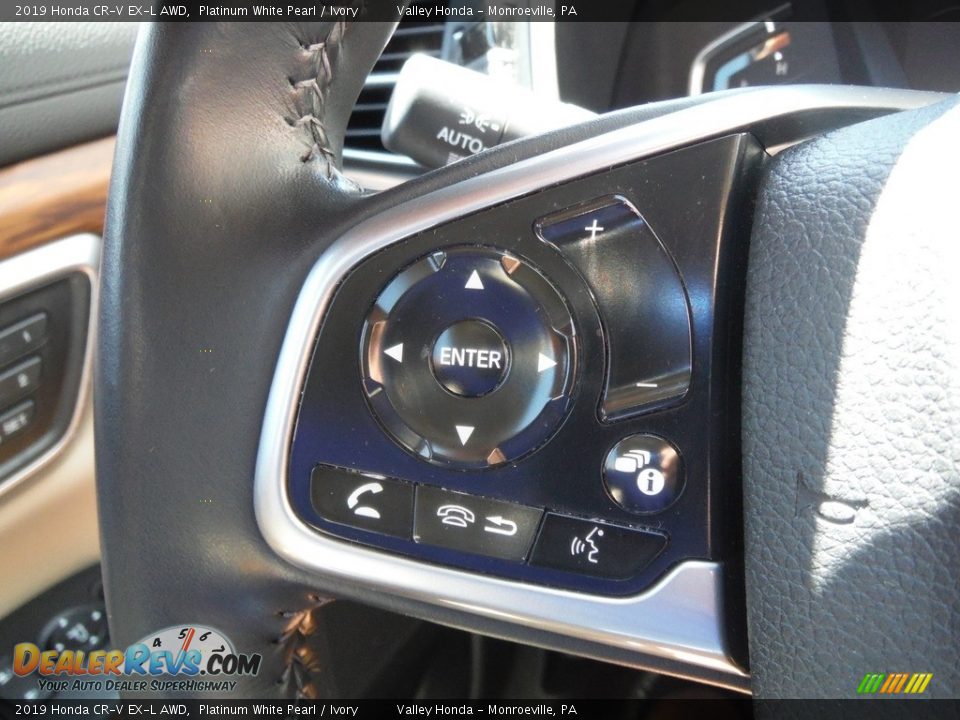 2019 Honda CR-V EX-L AWD Platinum White Pearl / Ivory Photo #24
