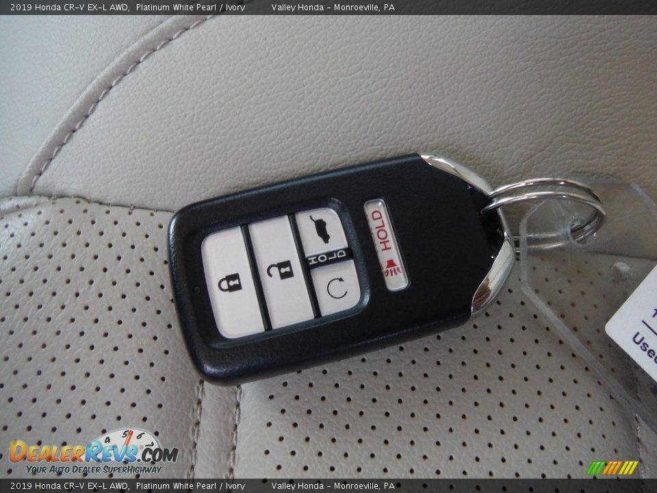 2019 Honda CR-V EX-L AWD Platinum White Pearl / Ivory Photo #29