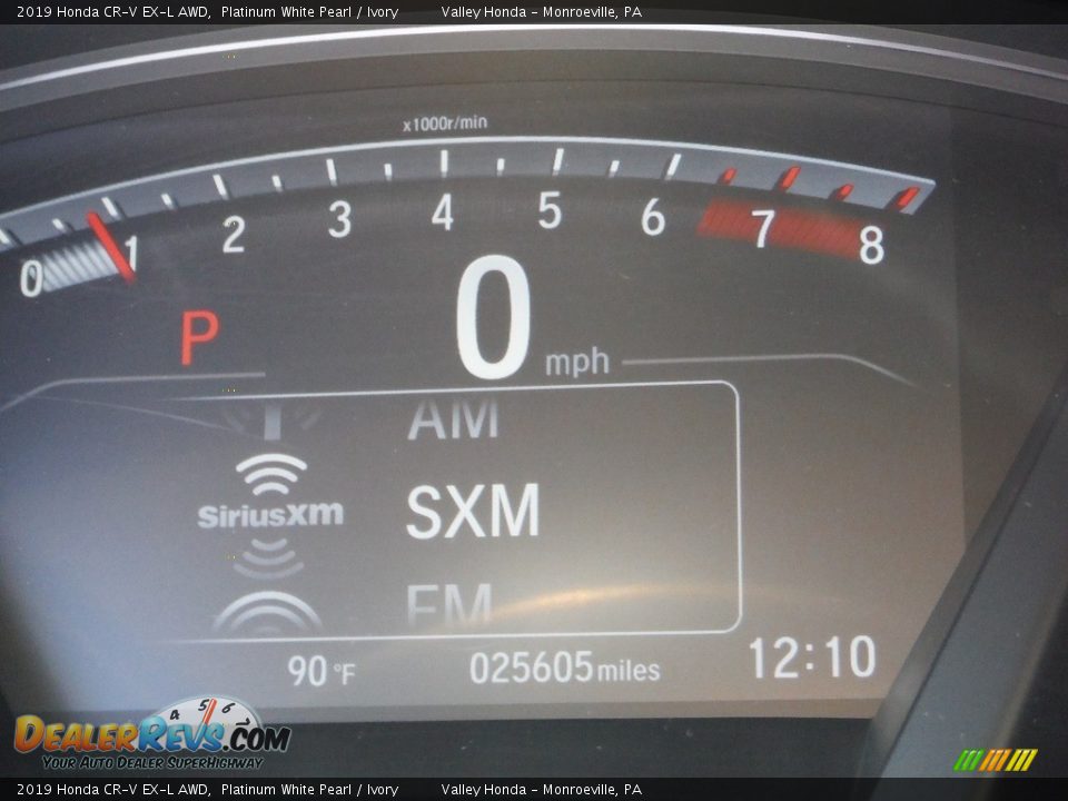 2019 Honda CR-V EX-L AWD Platinum White Pearl / Ivory Photo #33