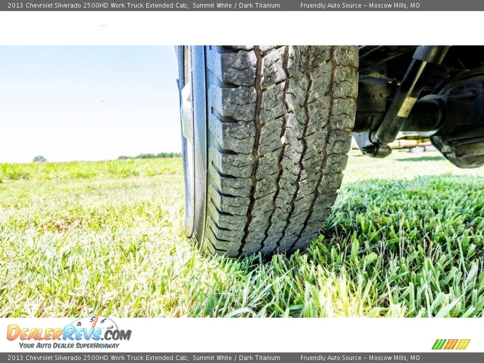 2013 Chevrolet Silverado 2500HD Work Truck Extended Cab Summit White / Dark Titanium Photo #12