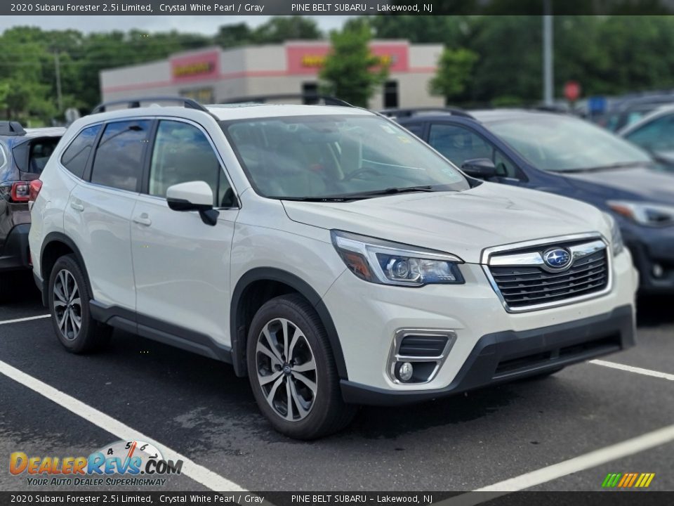 2020 Subaru Forester 2.5i Limited Crystal White Pearl / Gray Photo #3