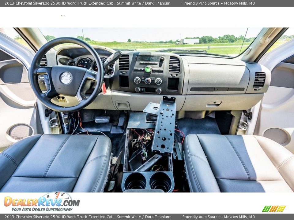 2013 Chevrolet Silverado 2500HD Work Truck Extended Cab Summit White / Dark Titanium Photo #24