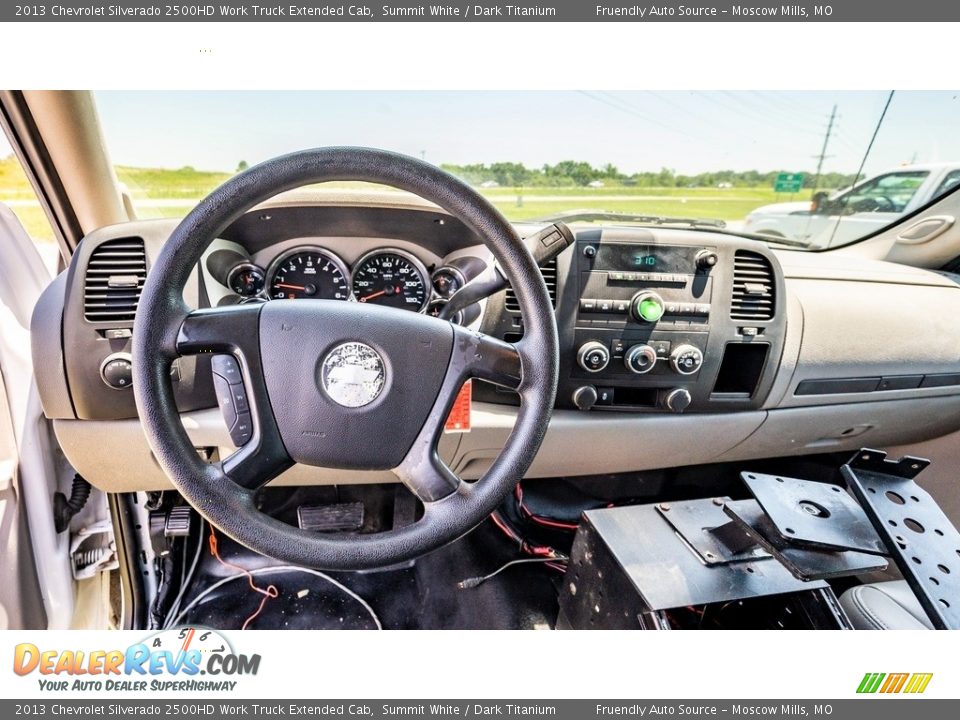 2013 Chevrolet Silverado 2500HD Work Truck Extended Cab Summit White / Dark Titanium Photo #25