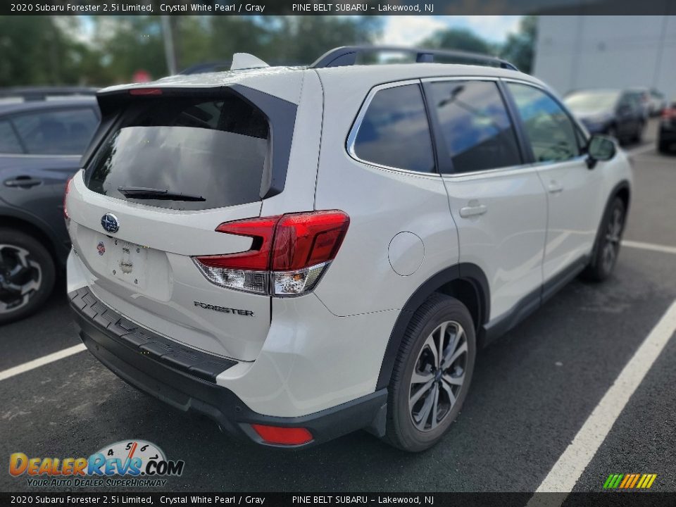2020 Subaru Forester 2.5i Limited Crystal White Pearl / Gray Photo #6