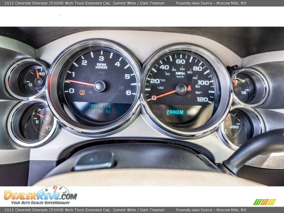 2013 Chevrolet Silverado 2500HD Work Truck Extended Cab Summit White / Dark Titanium Photo #26