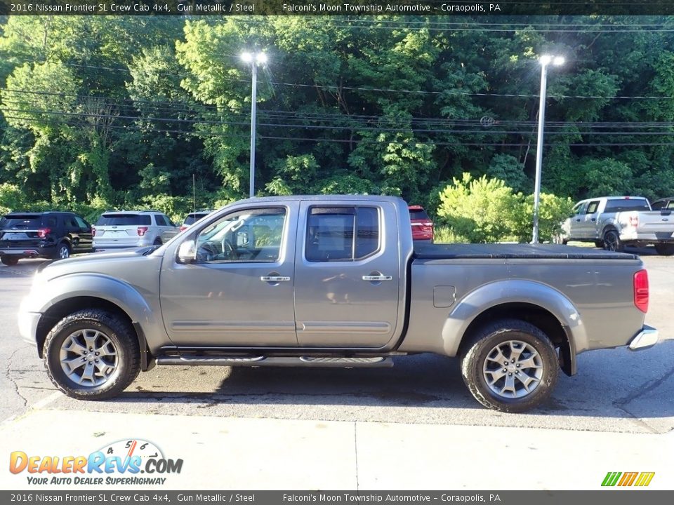 Gun Metallic 2016 Nissan Frontier SL Crew Cab 4x4 Photo #5