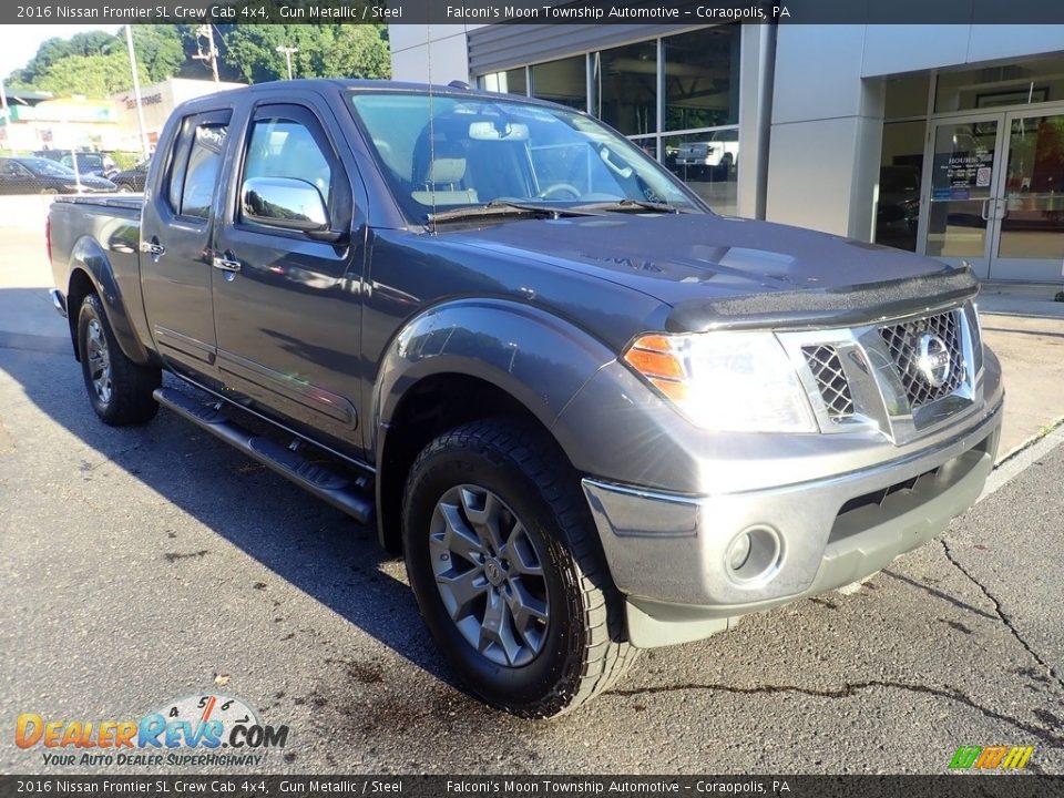 Gun Metallic 2016 Nissan Frontier SL Crew Cab 4x4 Photo #8