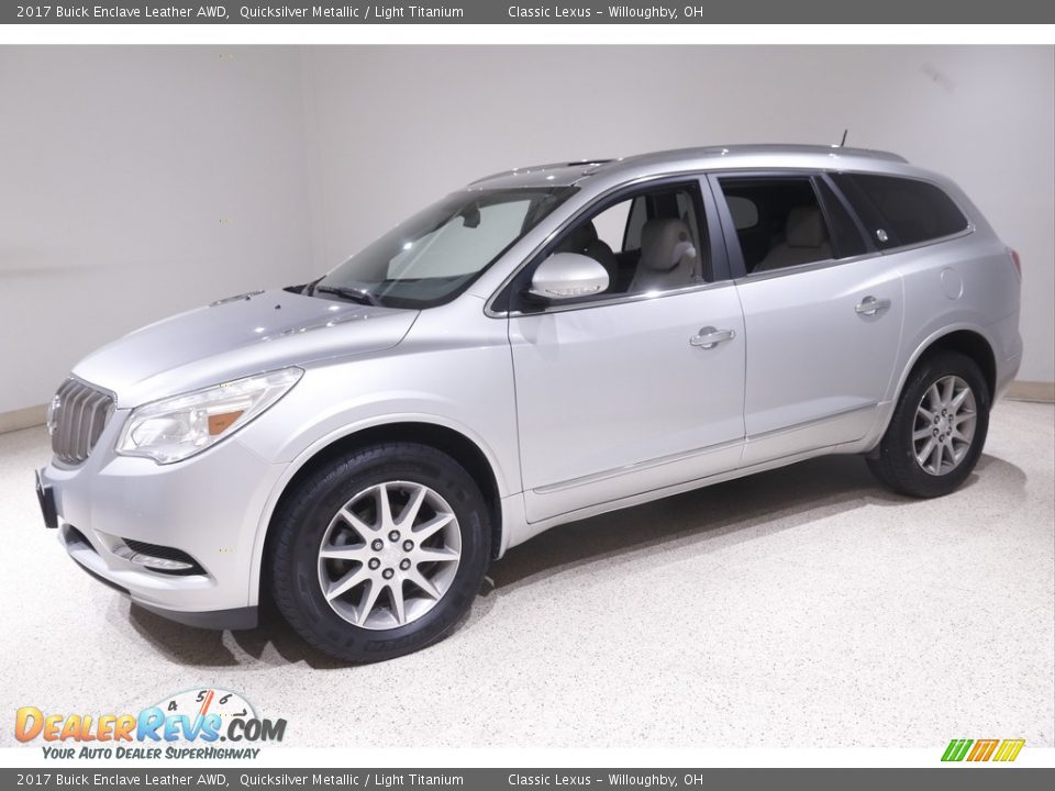 2017 Buick Enclave Leather AWD Quicksilver Metallic / Light Titanium Photo #3