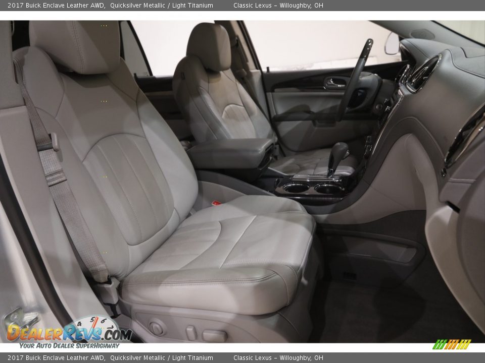 2017 Buick Enclave Leather AWD Quicksilver Metallic / Light Titanium Photo #16