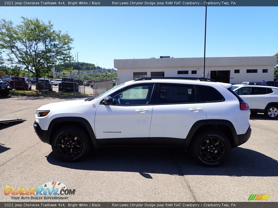 2022 Jeep Cherokee Trailhawk 4x4 Bright White / Black Photo #2