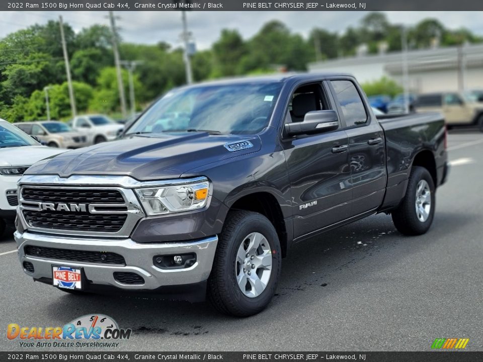 2022 Ram 1500 Big Horn Quad Cab 4x4 Granite Crystal Metallic / Black Photo #1