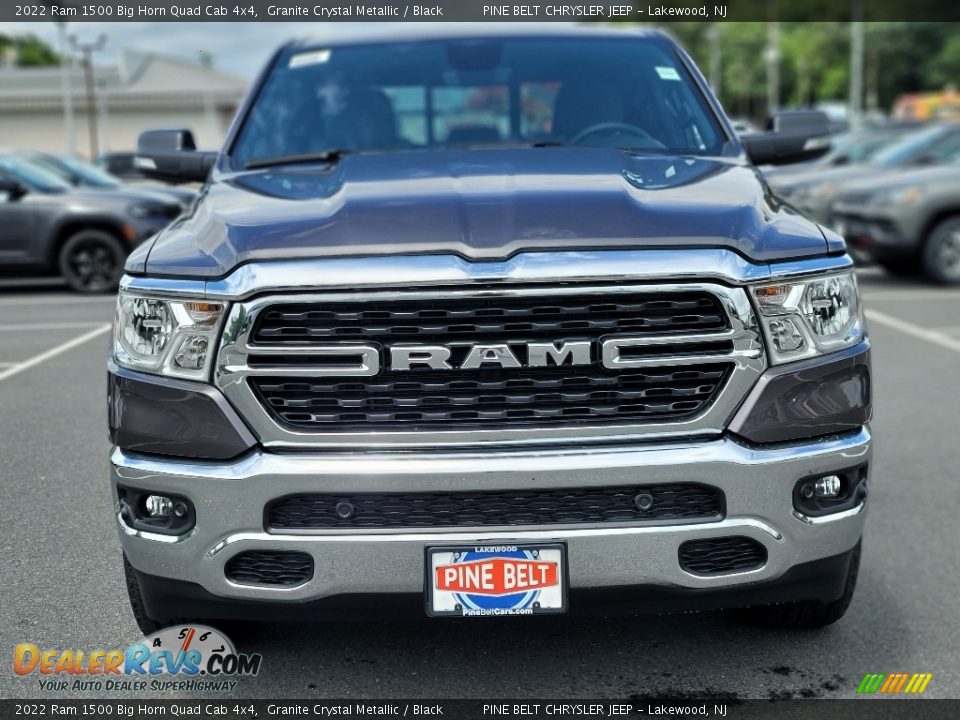 2022 Ram 1500 Big Horn Quad Cab 4x4 Granite Crystal Metallic / Black Photo #2