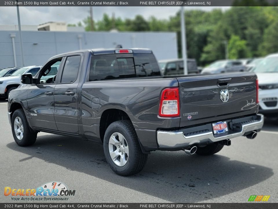 2022 Ram 1500 Big Horn Quad Cab 4x4 Granite Crystal Metallic / Black Photo #4