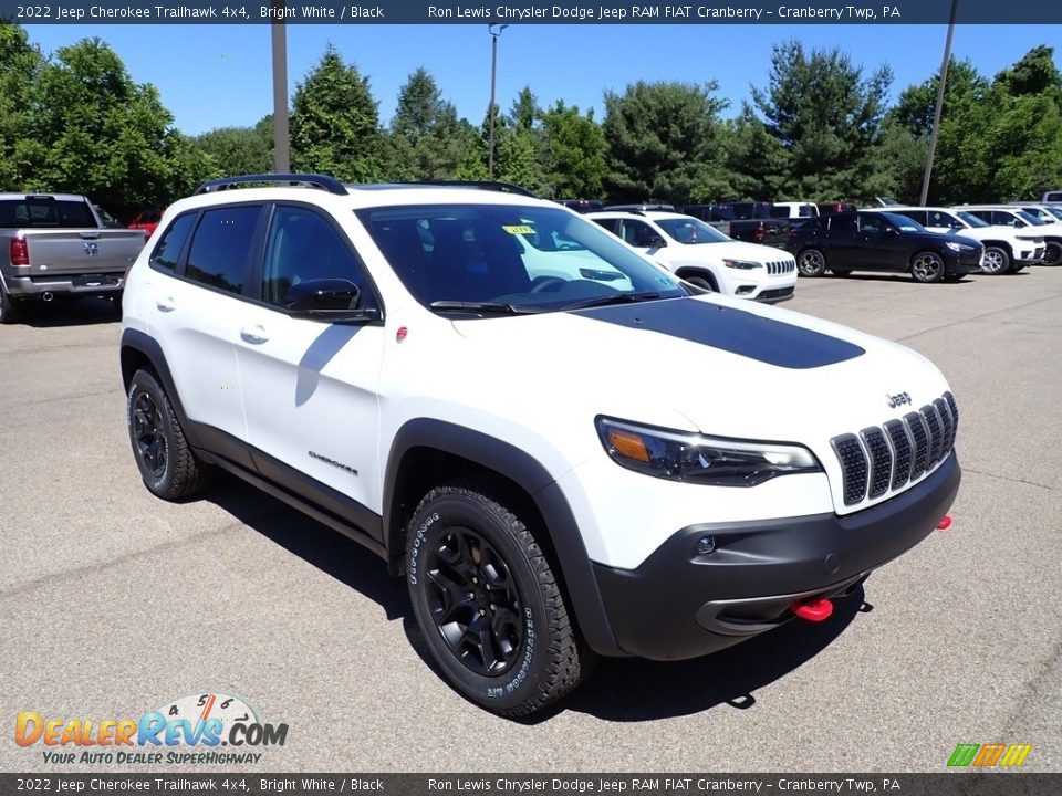 2022 Jeep Cherokee Trailhawk 4x4 Bright White / Black Photo #7