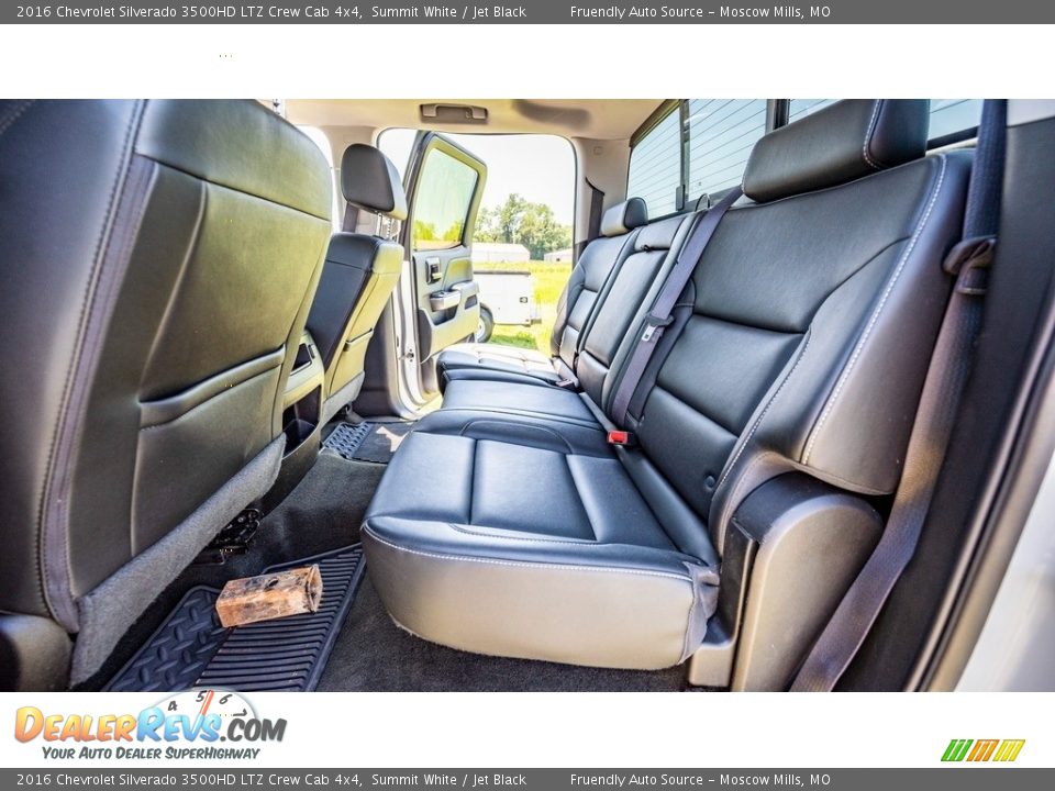 Rear Seat of 2016 Chevrolet Silverado 3500HD LTZ Crew Cab 4x4 Photo #20
