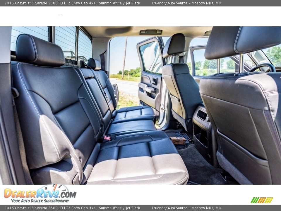 Rear Seat of 2016 Chevrolet Silverado 3500HD LTZ Crew Cab 4x4 Photo #22