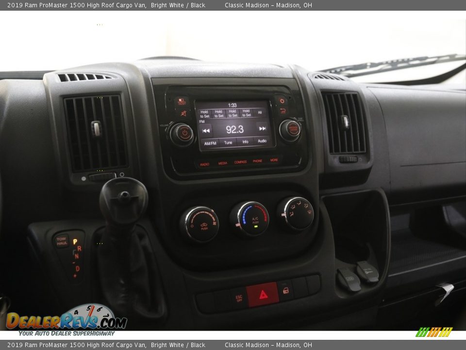 2019 Ram ProMaster 1500 High Roof Cargo Van Bright White / Black Photo #9