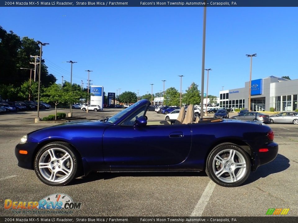 Strato Blue Mica 2004 Mazda MX-5 Miata LS Roadster Photo #5