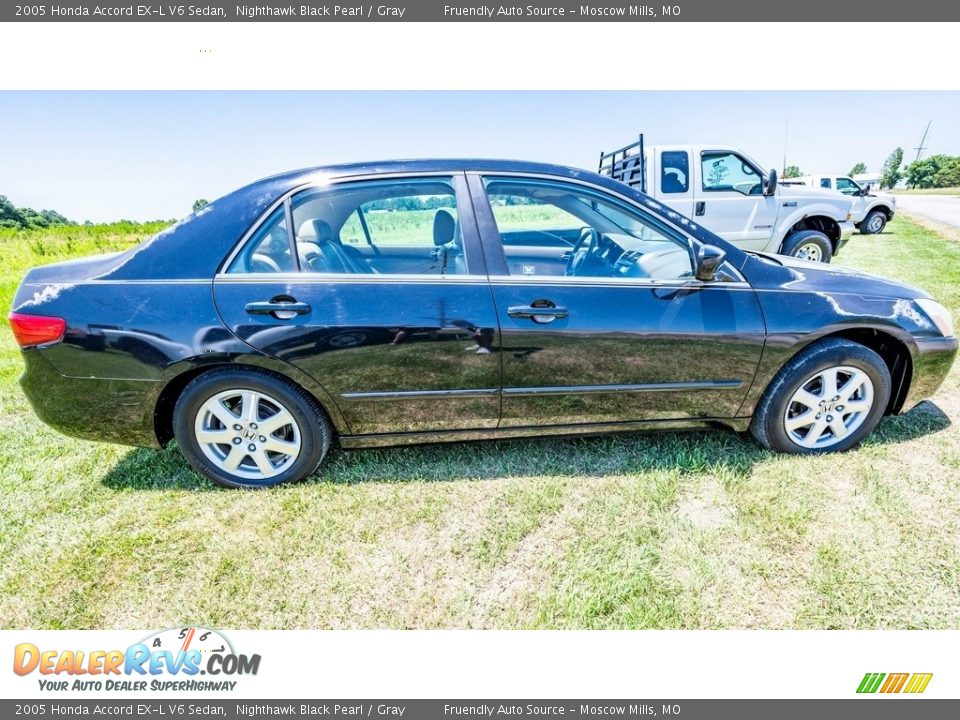 2005 Honda Accord EX-L V6 Sedan Nighthawk Black Pearl / Gray Photo #3