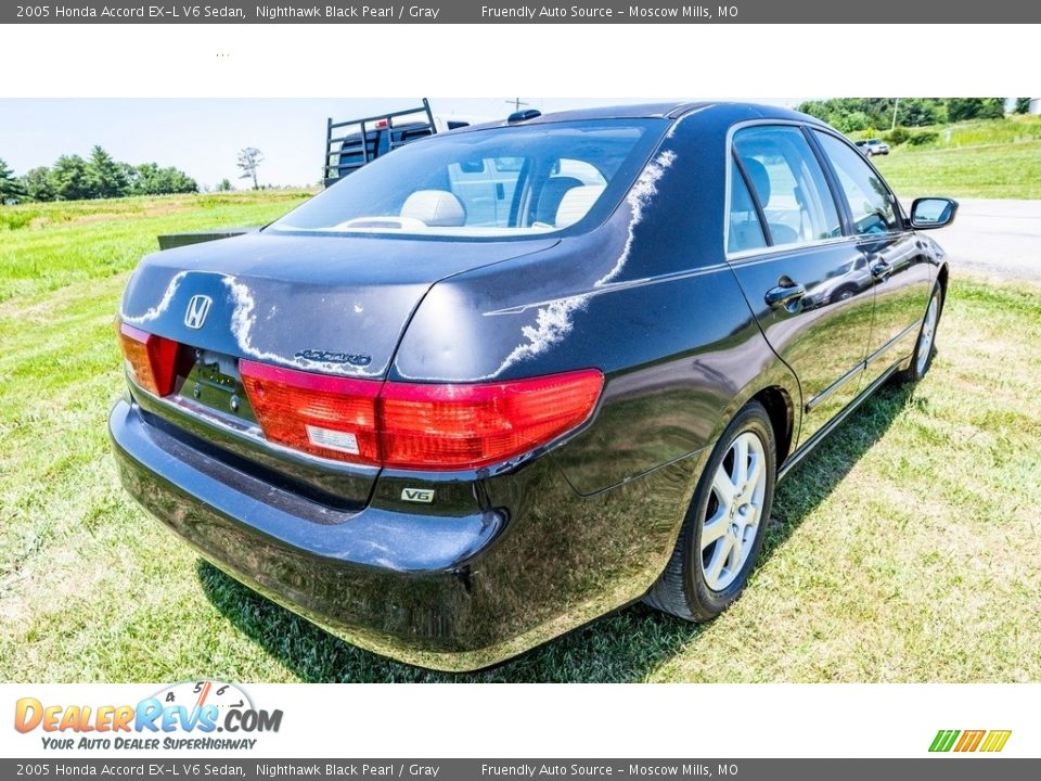 2005 Honda Accord EX-L V6 Sedan Nighthawk Black Pearl / Gray Photo #4