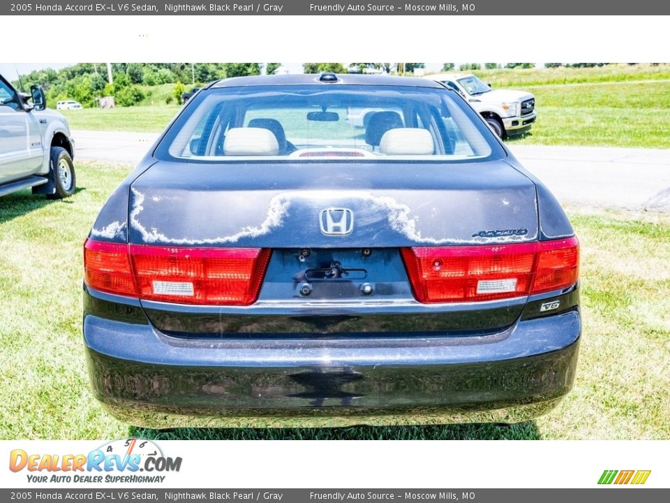 2005 Honda Accord EX-L V6 Sedan Nighthawk Black Pearl / Gray Photo #5