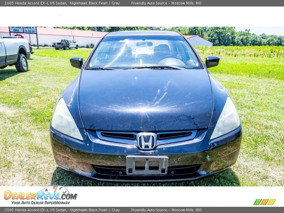 2005 Honda Accord EX-L V6 Sedan Nighthawk Black Pearl / Gray Photo #9