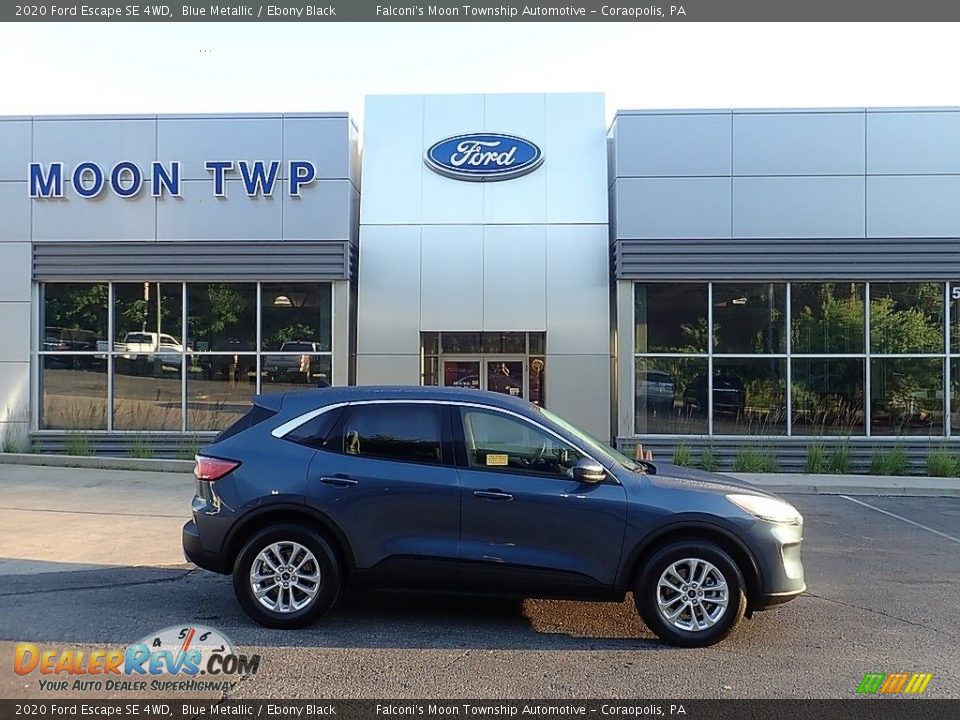 2020 Ford Escape SE 4WD Blue Metallic / Ebony Black Photo #1