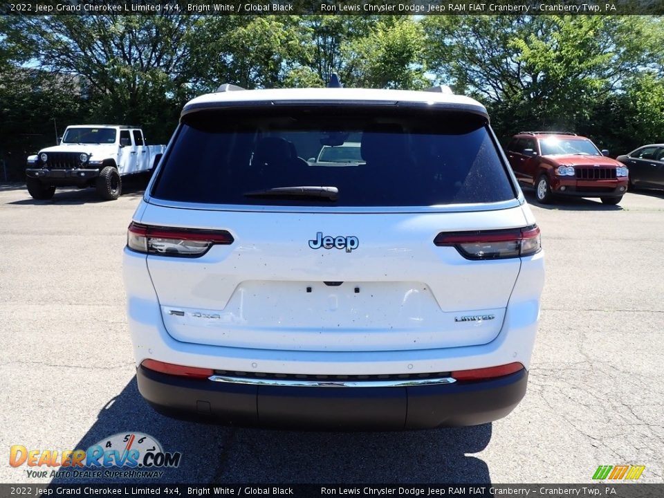 2022 Jeep Grand Cherokee L Limited 4x4 Bright White / Global Black Photo #4