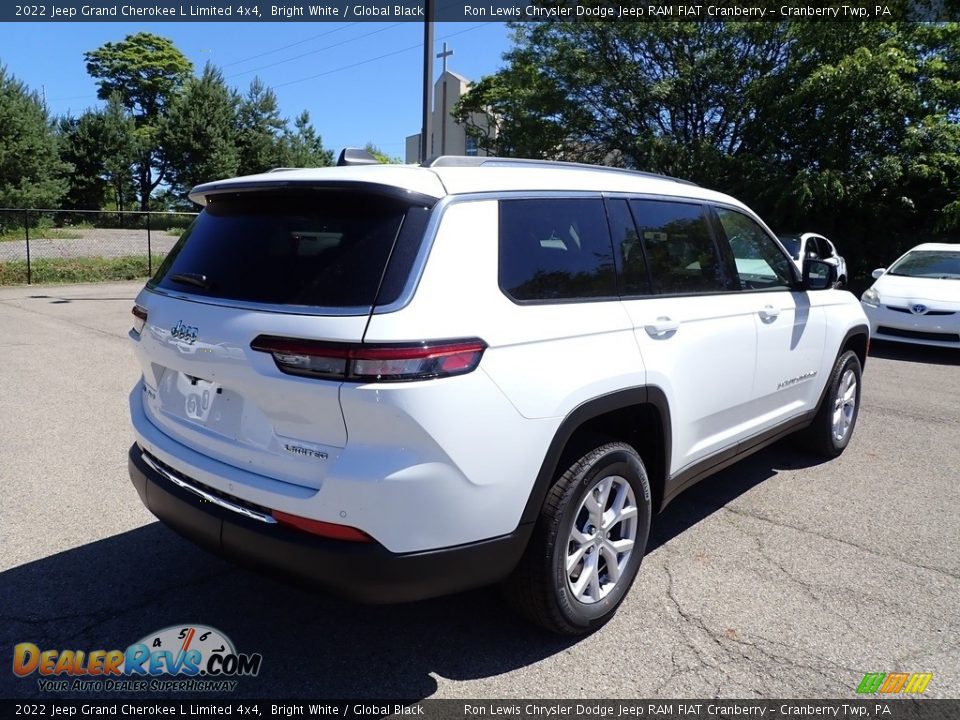 2022 Jeep Grand Cherokee L Limited 4x4 Bright White / Global Black Photo #5