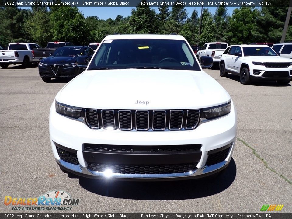 2022 Jeep Grand Cherokee L Limited 4x4 Bright White / Global Black Photo #8