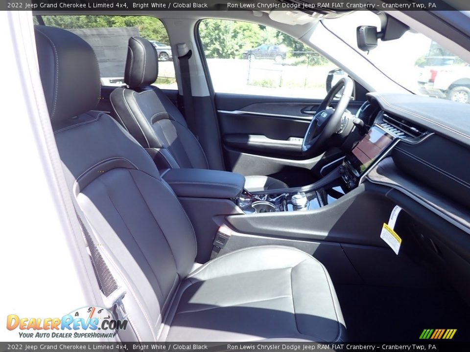 2022 Jeep Grand Cherokee L Limited 4x4 Bright White / Global Black Photo #10